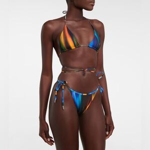 David Koma Flame Multicolor Bikini